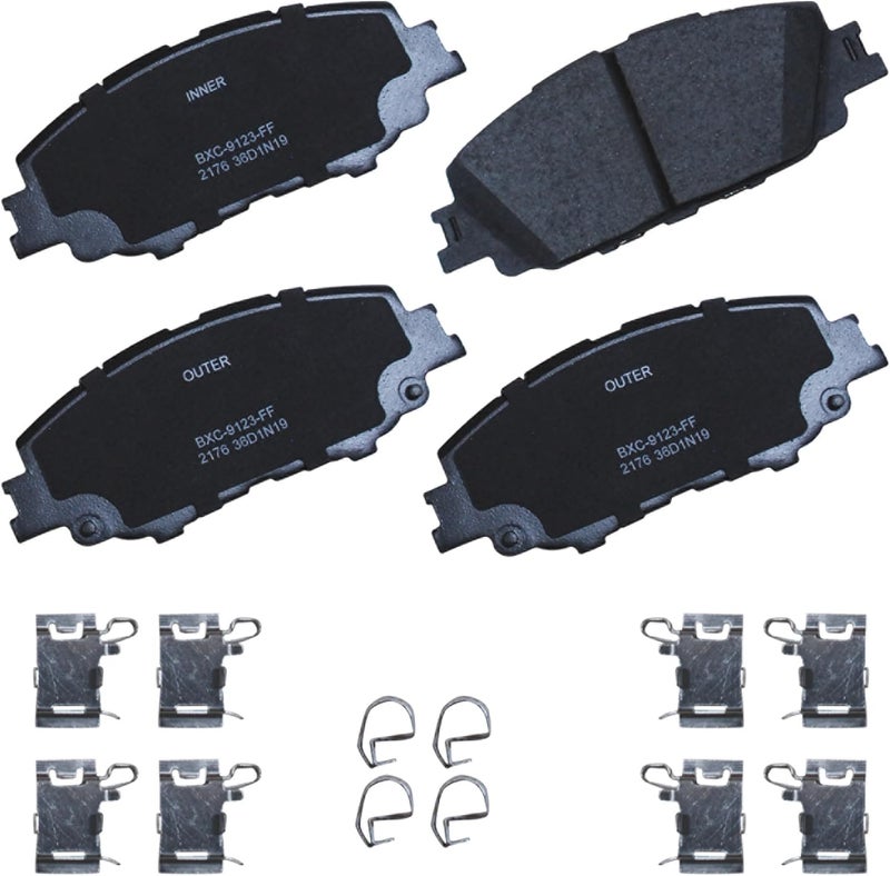 Bendix Premium SBC2176 Ceramic Front Brake Pads for Toyota Corolla 2024-2019, Prius 2024-2023, Prius Prime 2022-2020 - Image 1